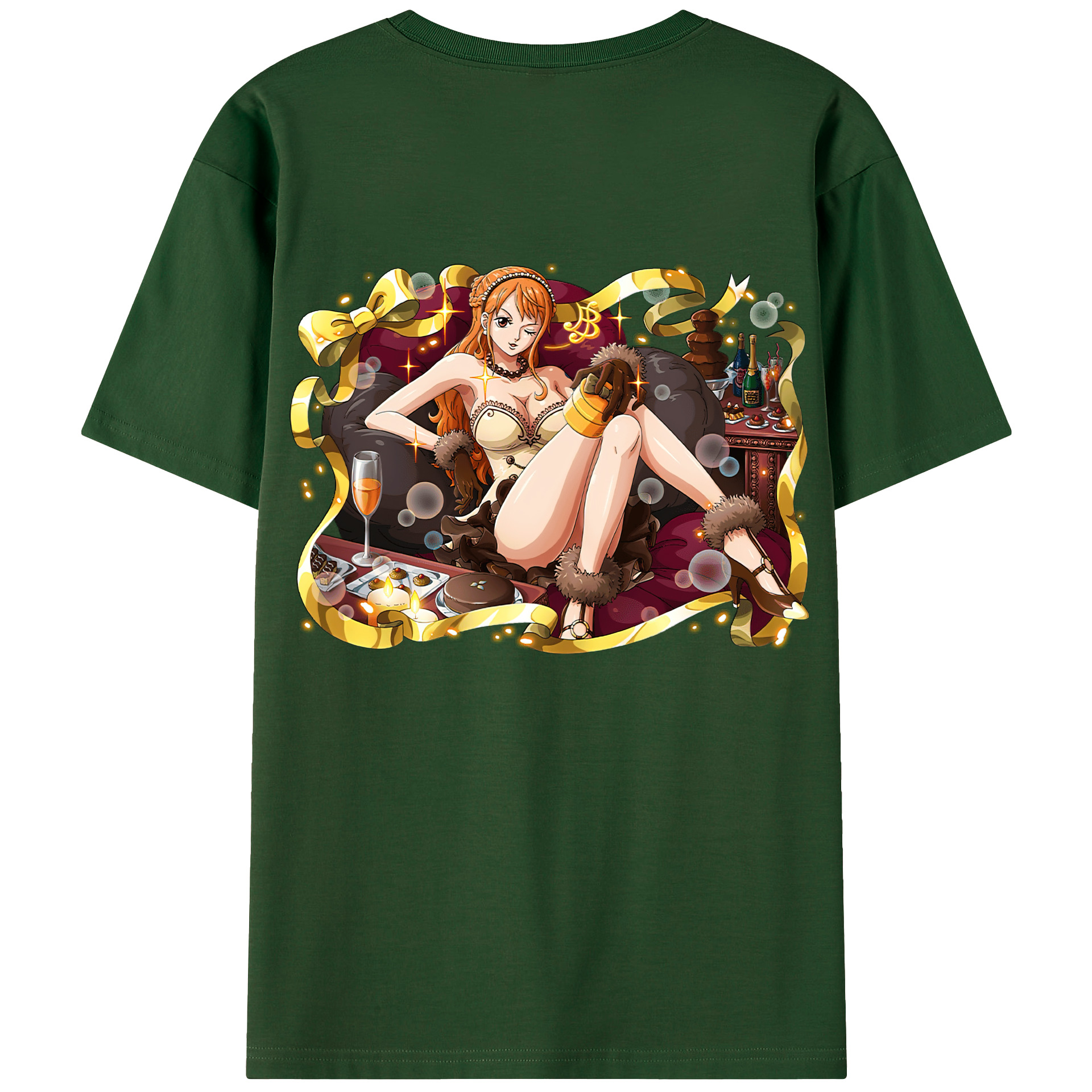 ワンピース ナミ ONE PIECE Nami 綿100％半袖Tシャツ（背面プリント）
